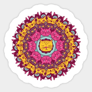 Cat Mandala Sticker